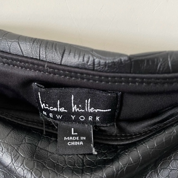 Nicole Miller New York black leather pants. Woman’s size L - Picture 6 of 6